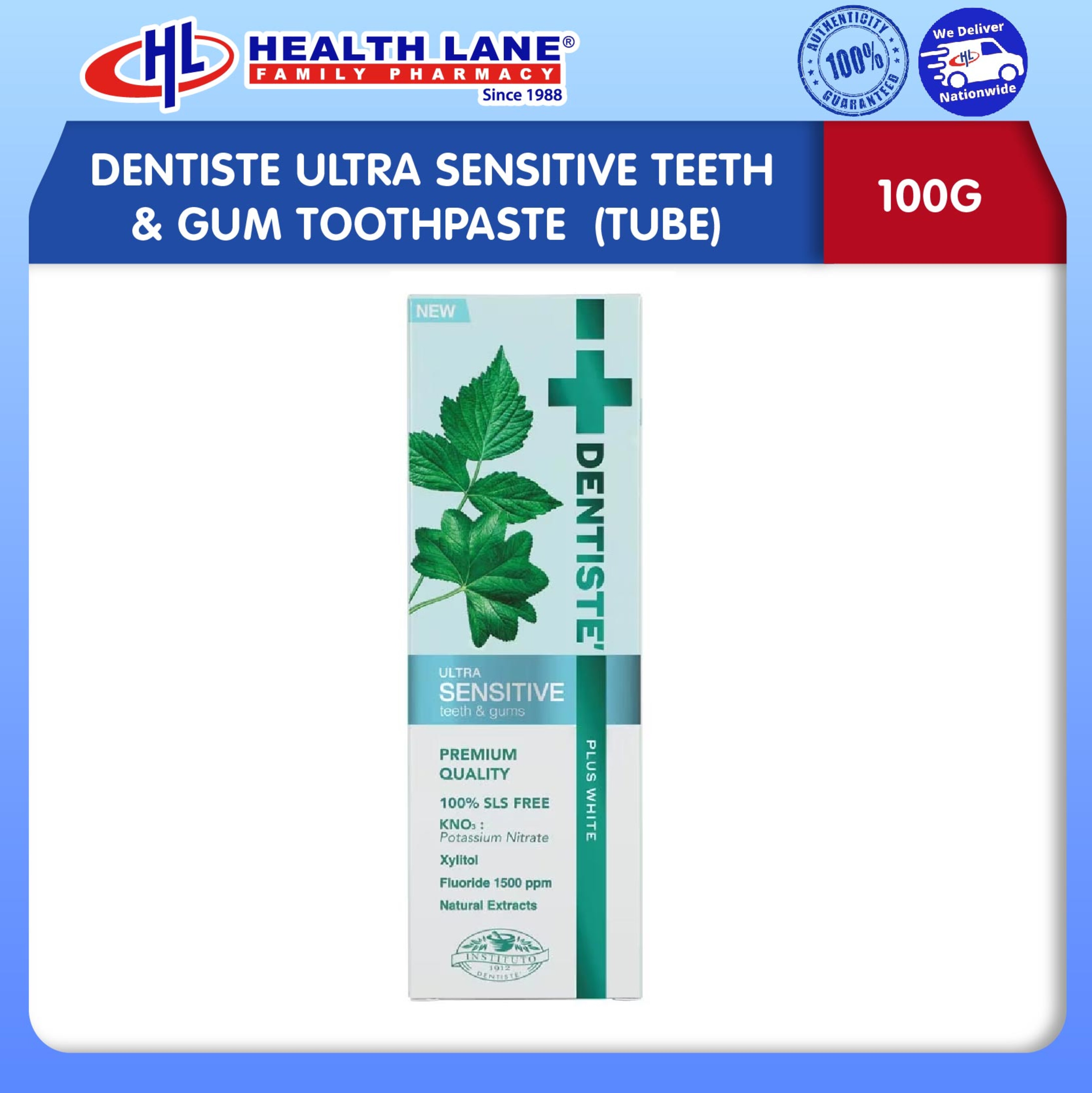 DENTISTE PLUS WHITE NIGHTIME SENSITIVE TOOTHPASTE 100G (TUBE) 